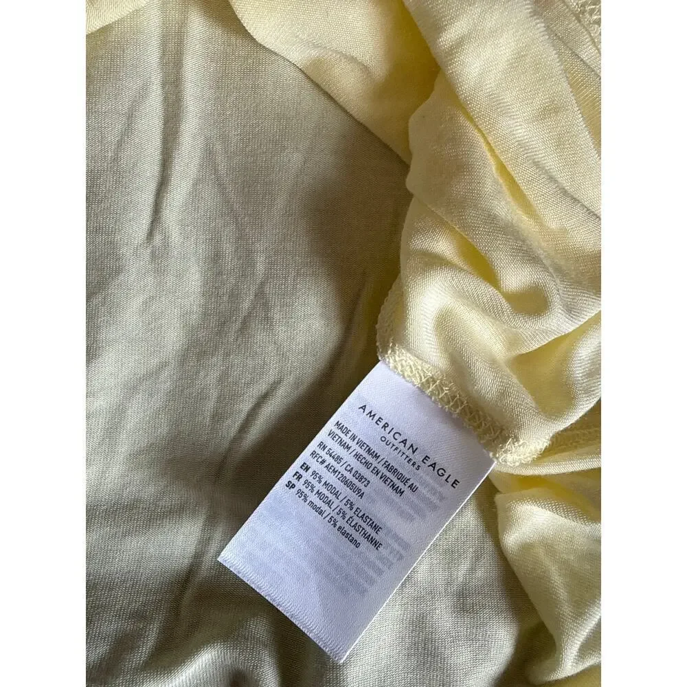 AMERICAN EAGLE soft & sexy shirt - size XS - yellow